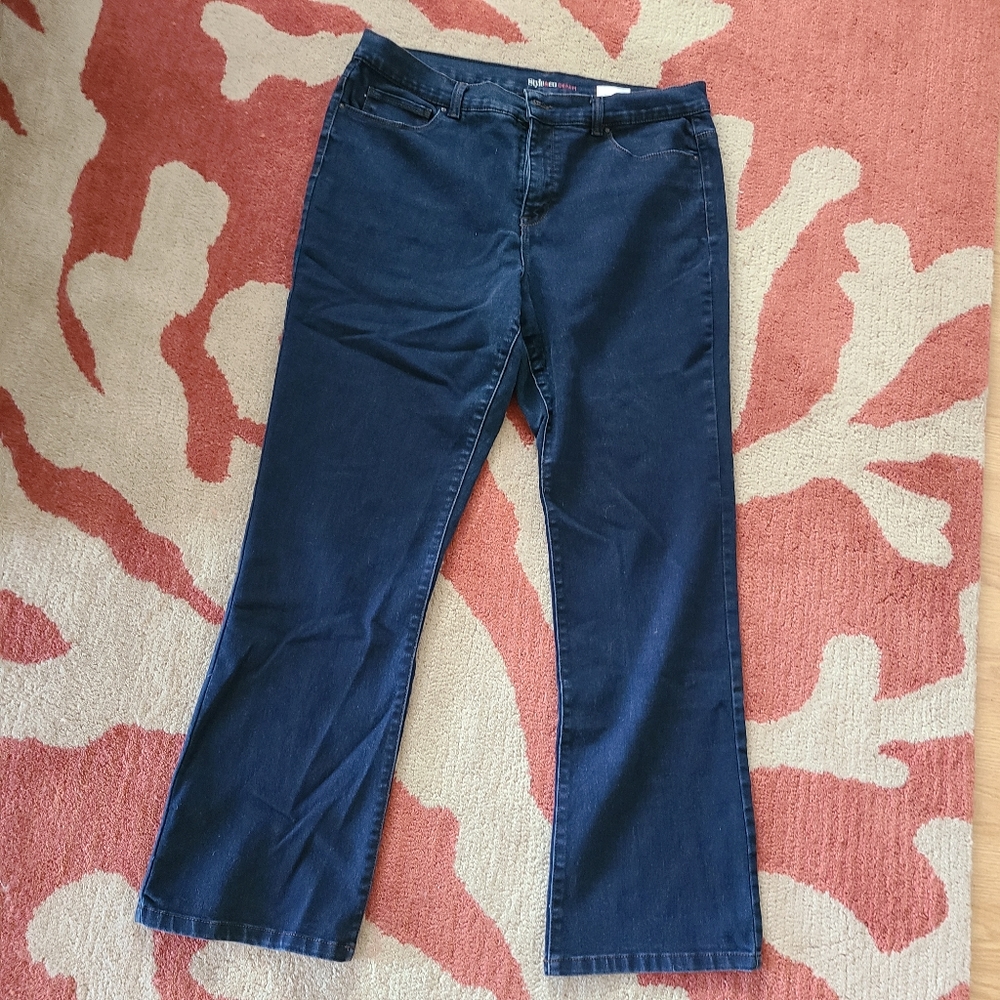 Style & Co bootleg dark jeans 14S